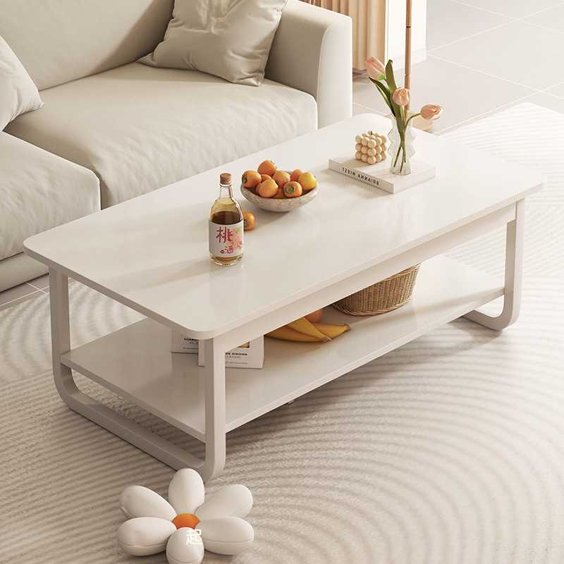 奶油风茶几客厅家用小户型出租屋现代简约新款桌子阳台简易小茶台
