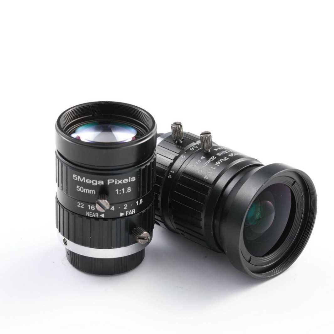 工业相机机器视觉C&CS接口定焦25mm35mm50mm75mm5MP高清玻璃镜头