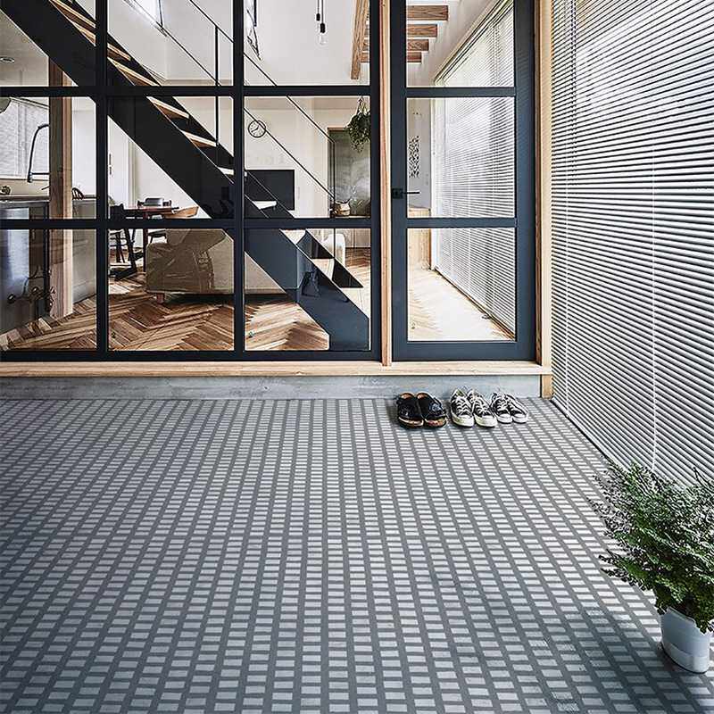 商铺600X1200仿古砖石纹格子防滑耐磨地板砖餐厅奶茶店水磨石