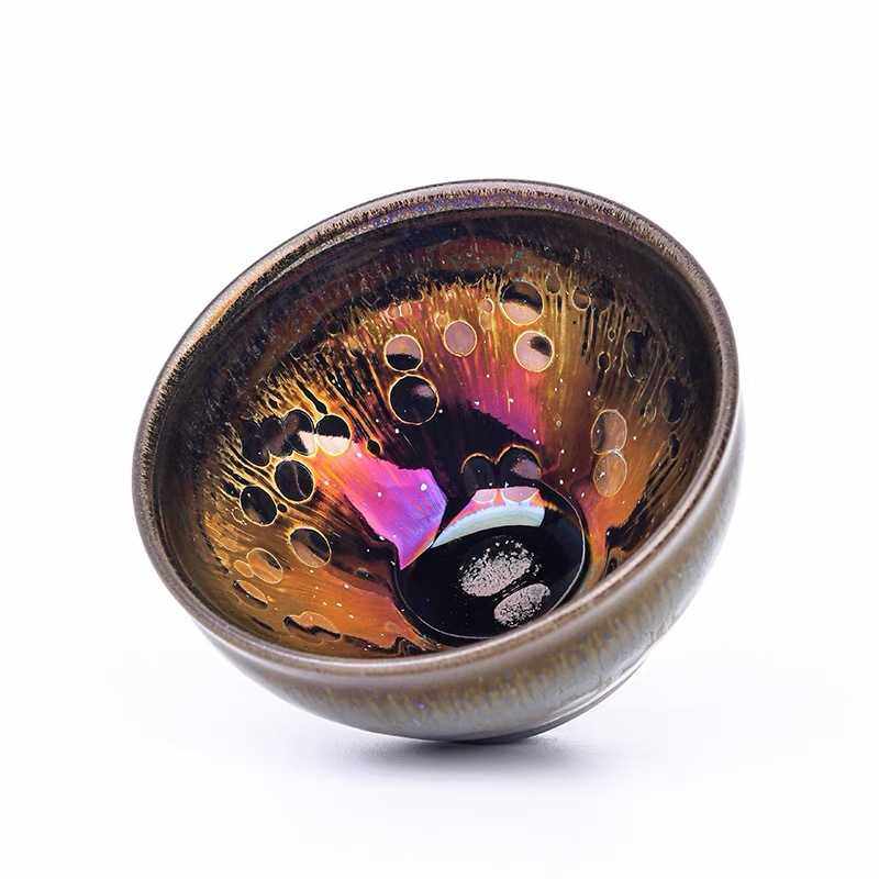 【曜变】建阳建盏茶杯主人杯铁胎名家茶具纯手工建窑油滴盏天目盏,电子元器件市场,其它元器件,淘宝优惠券,粉丝福利购,淘宝优惠卷