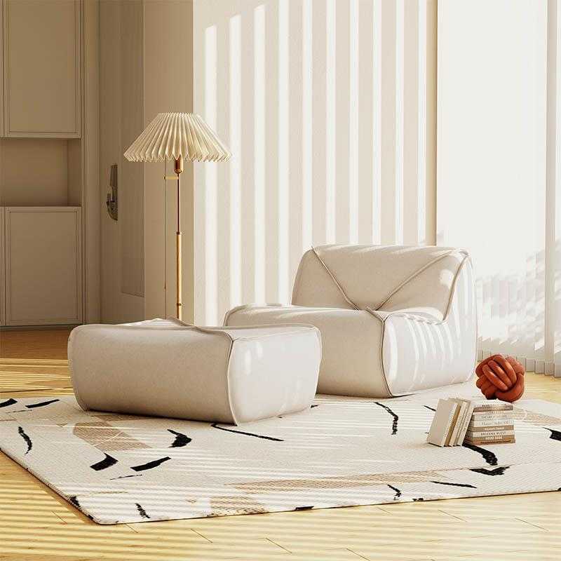 北欧毛毛虫懒人沙发科技布客厅休闲躺椅卧室单人凳小户型公寓沙发