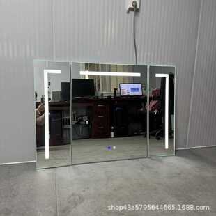 定制智能镜柜门镜箱门浴室门扇卫生间除雾镜门发光镜门LED镜柜门