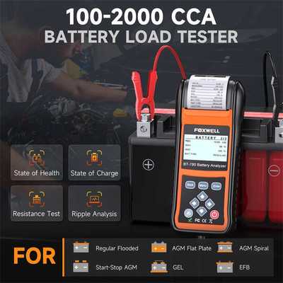 Foxwell BT780 Battery Analyzer汽车电池分析仪启动充电系统测试