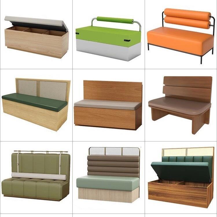 主题餐厅铁艺靠墙卡座沙发咖啡西餐厅实木藤编卡座茶餐厅桌椅商用