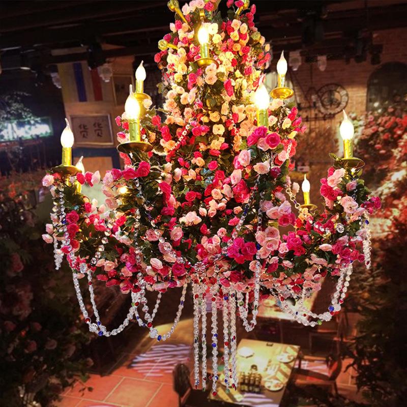 音乐餐吧酒吧植物吊灯宴会厅大厅主灯烧烤店主题餐厅灯具工业风