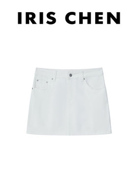 艾文文IRIS掐腰裙 2026春夏上新百搭高腰欧若风棉牛仔短裙26DQ042
