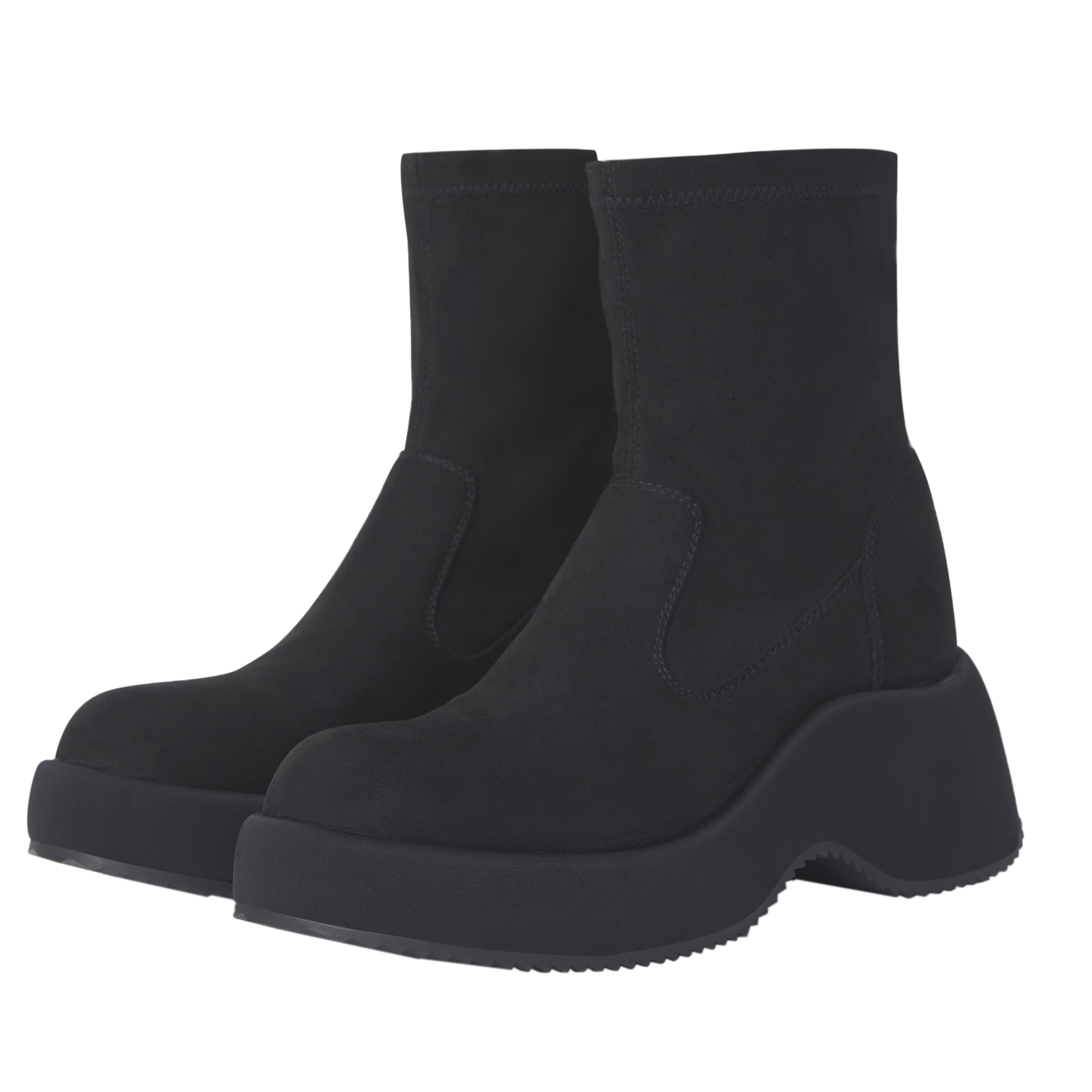 无注册商标6CM厚底弹力靴