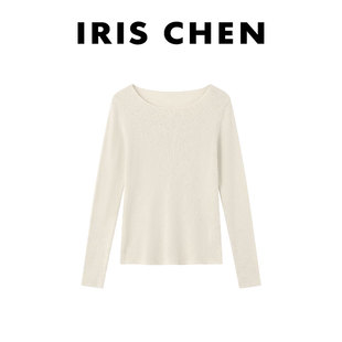 亮片圆领百搭打底衫 艾文文IRIS 精纺羊毛 2025冬 慕星辰