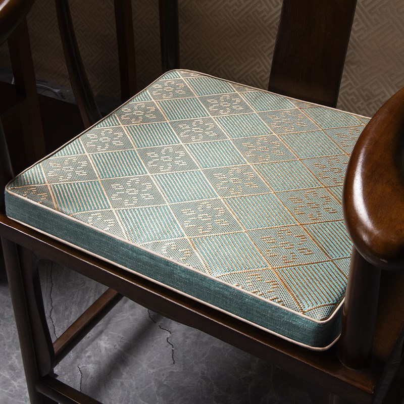 夏季坐垫办公室椅垫茶椅座垫夏季红木圈椅太师椅夏W天实木沙发凉