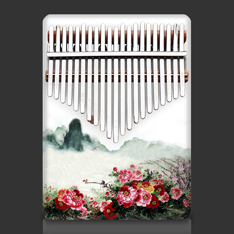 21音拇指琴kalimba卡林巴彩色私人订制礼物手指钢Z琴网红乐器