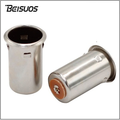 带定位卡扣金属壳车载充电座电流点烟器雪茄头母座储能电源取电器