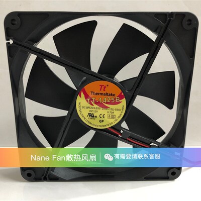 原装 TT TT-1425B D14BH-12 12V 0.70A 14CM 142025 电源散热风扇