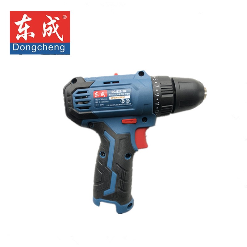 东成锂电钻配件DCJZ22-10E电池冲充电器充电手电钻裸机身机头光机