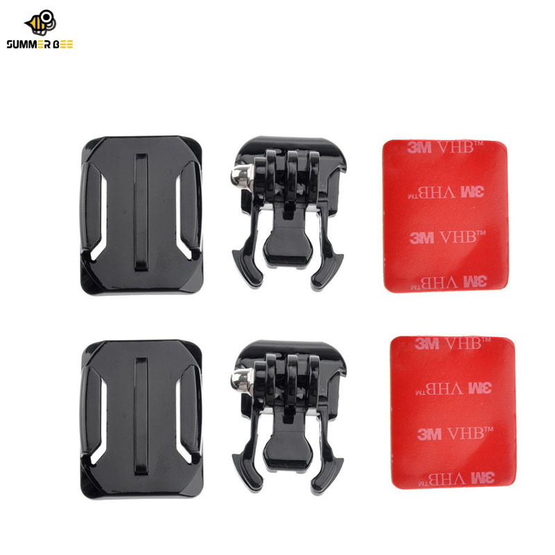 适用于gopro9/8头盔底座固定支架弧面3m胶insta360oner摩托车配件