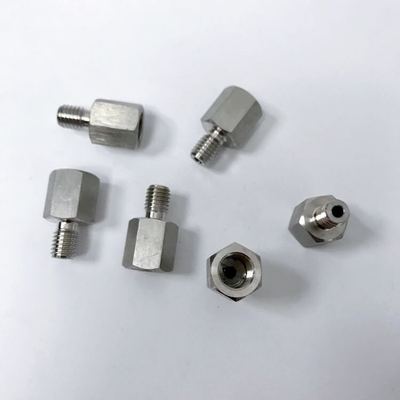 M10x1-M8x1.25 内外丝不锈钢接头 内螺纹M10x1 外螺纹M8x1.25
