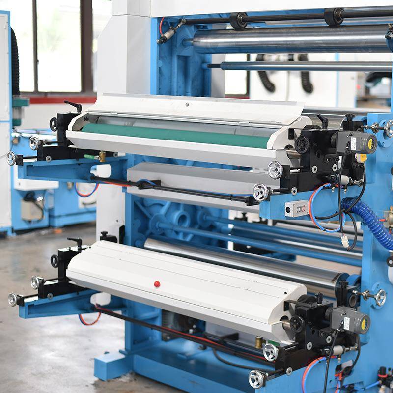 定制四色层叠式柔性凸版印刷机多色卷筒无纺布面料柔版印刷机