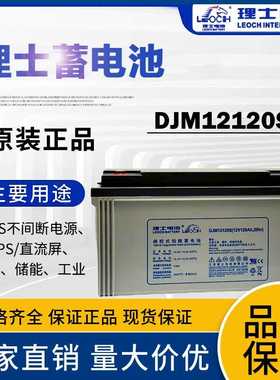 理士电池12V100AH铅酸免维护蓄电池DJM12100S UPS电源EPS直流屏用