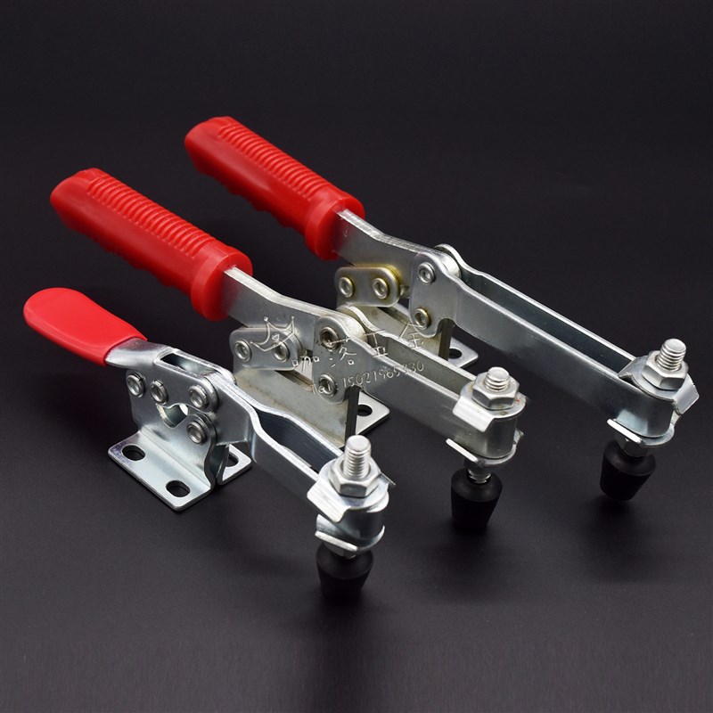 快速夹具 水平式夹钳201C 203FL 焊接工装夹紧 木工雕刻机压紧器