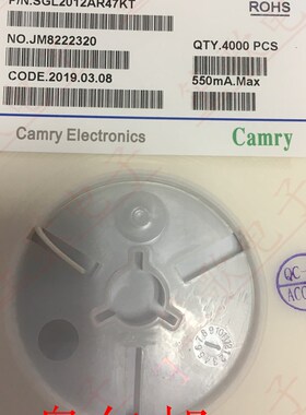 贴片电感 Camry SGL2012AR47KT 0805 470NH 大电流550MA 10% 4K装