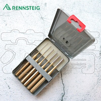 德国原装进口 兰士德Rennsteig 平头冲套装 配有金属匣盒 6件套