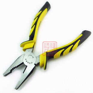 飞鹿钢丝钳老虎钳6寸7寸8寸电工钳断线钳五金工具防滑手柄平口钳