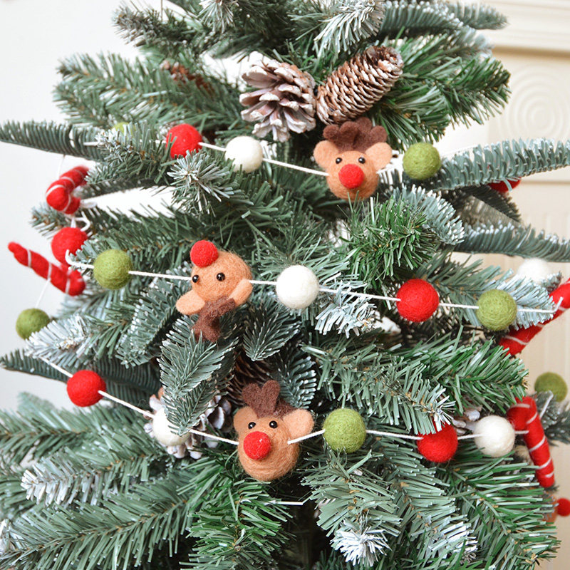 SwanLace麋鹿拐杖彩色毛毡球羊毛球壁挂毛球串圣诞树装饰挂饰串,工业油品/胶粘/化学/实验室用品,实验室漏斗,淘宝优惠券,粉丝福利购,淘宝优惠卷