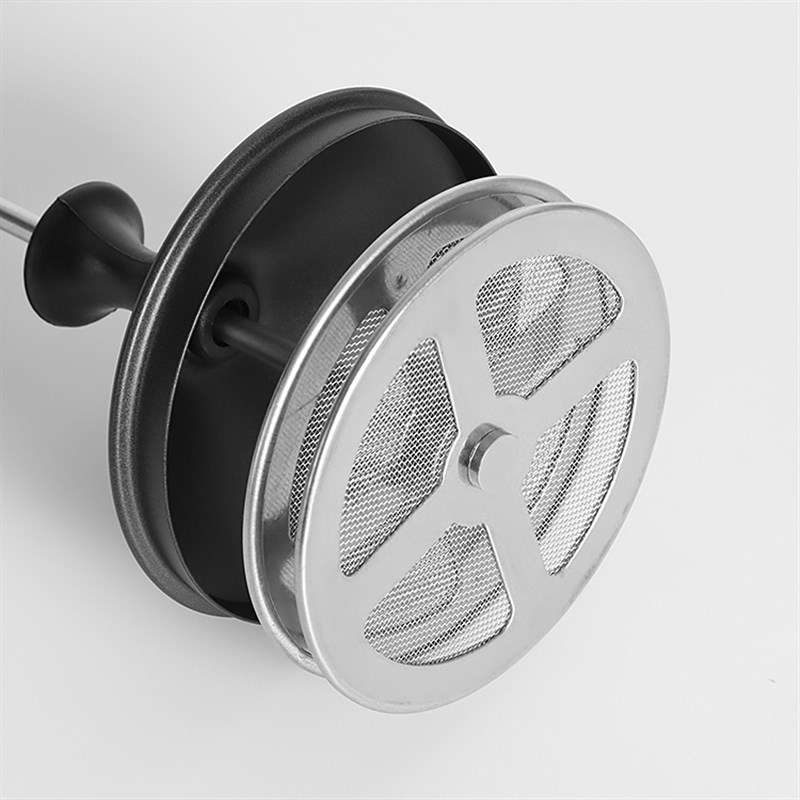 不锈钢打奶泡器 手动双层打奶器 牛奶打泡器咖啡奶泡壶 加厚400ml