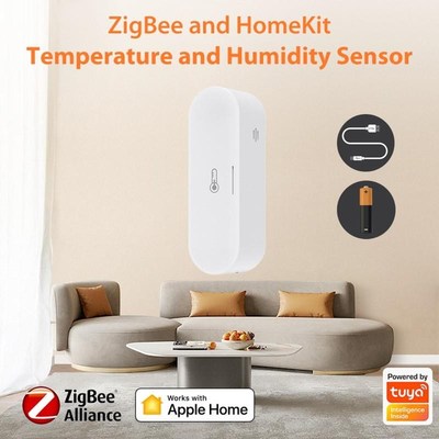 涂鸦zigbee智能温湿度计支持HomeKit USB/电池双供电支持语音控制