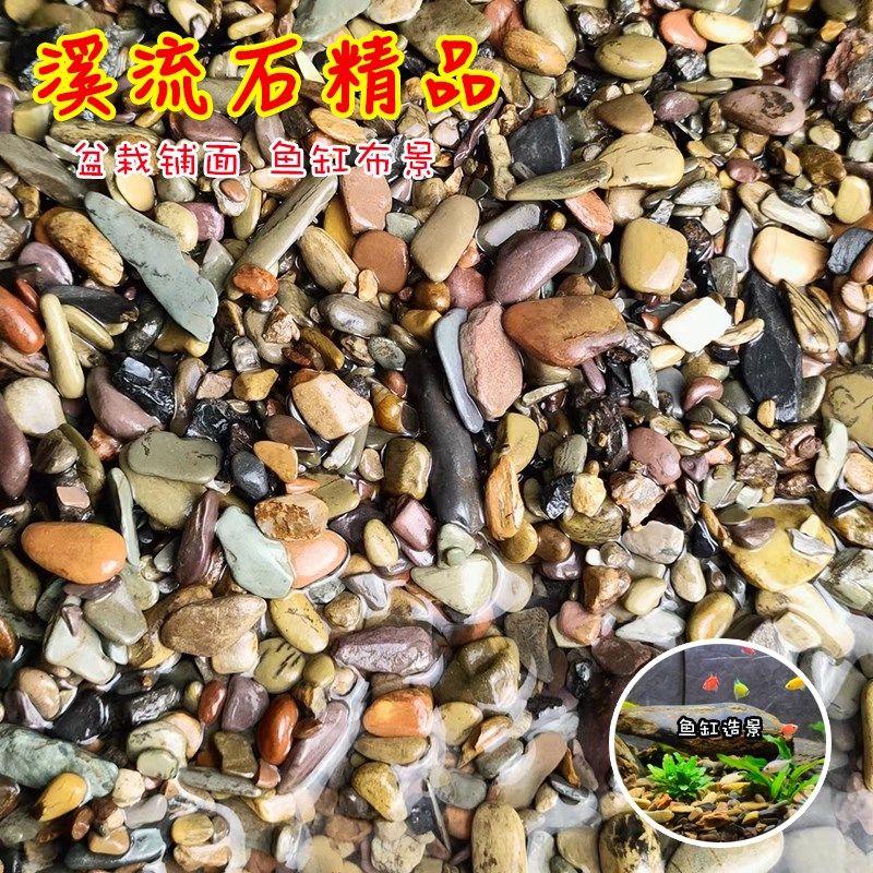溪流石原石天然溪流沙鱼缸造景装饰铺底彩色鹅卵石鱼缸石头子铺底,工业油品/胶粘/化学/实验室用品,实验室漏斗,淘宝优惠券,粉丝福利购,淘宝优惠卷