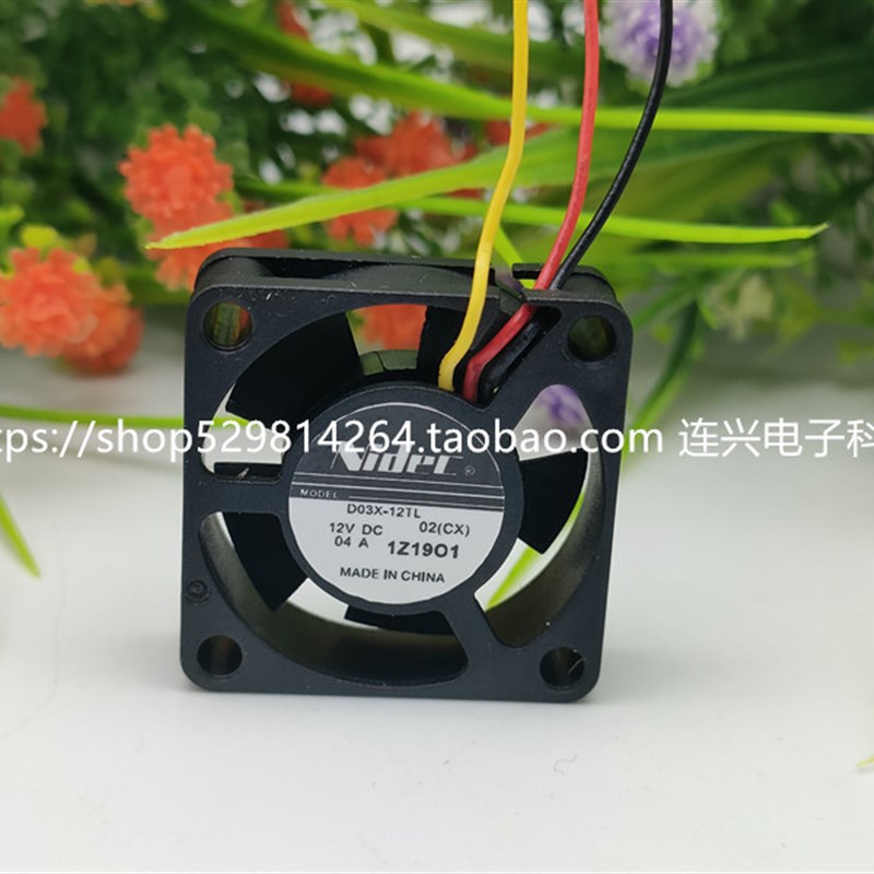 Nidec D03X-12TL 3010 12V 0.04A 笔记本 静音微型 超薄 3cm风扇