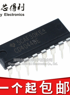 全新进口原装 CD4044BE DIP16直插 三态输出的四路与非R/S锁存器