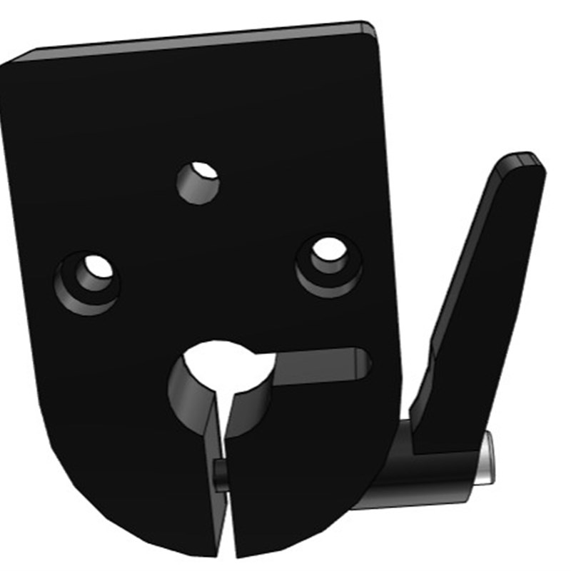 大型位置显示器用夹板 防转动固定件DPQK12 显示器安装支架固定夹