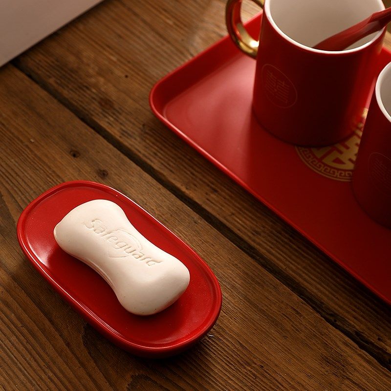 结婚肥皂盒一对红色陶瓷皂碟女方新人香皂盒中式陪嫁婚庆用品大全,工业油品/胶粘/化学/实验室用品,实验室漏斗,淘宝优惠券,粉丝福利购,淘宝优惠卷