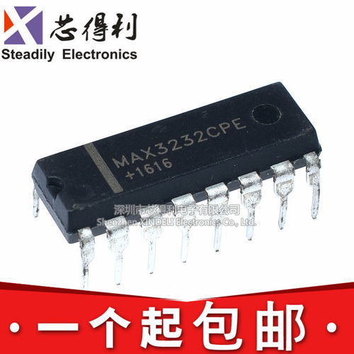 全新 MAX3232 MAX3232CPE MAX3232EPE DIP-16 RS-232收发器
