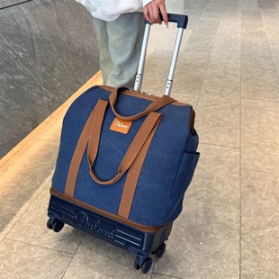 便携式 折 旅行拉杆h包外出带万向轮滑轮 行李包超大容量2025新款