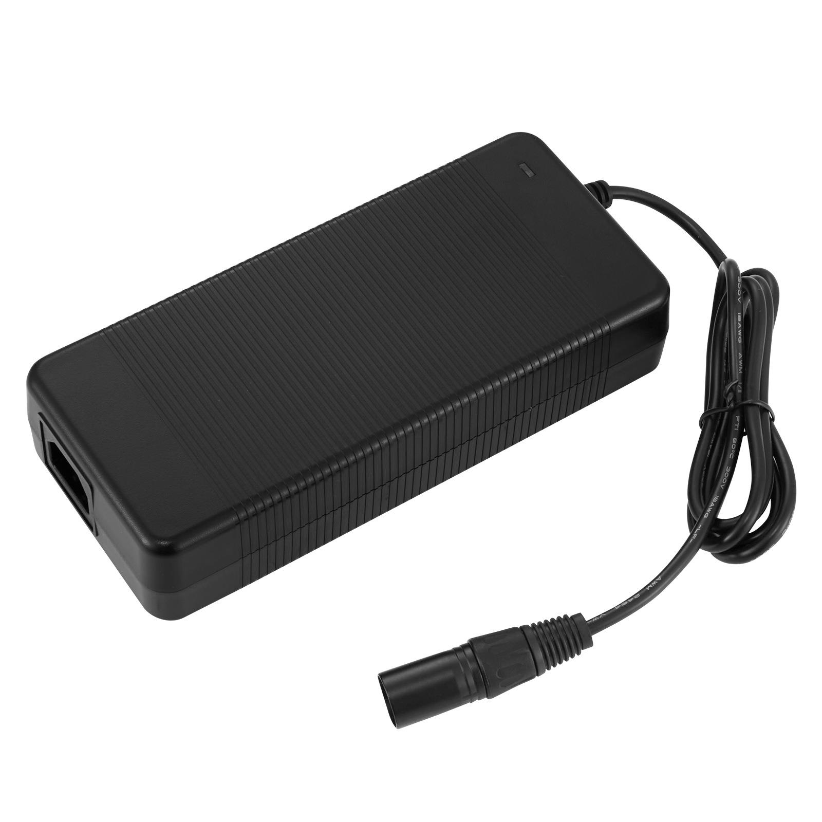 300W安规认证塑胶外壳锂电池铅酸电池12v24v42v48v电动车充电器