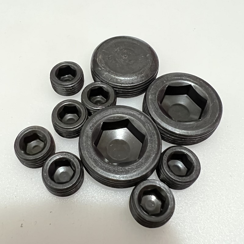 12.9级公制喉塞内六角堵头螺塞油塞丝堵细牙止付螺丝M10到M42