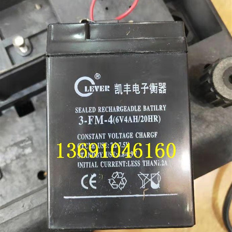 LEVER蓄电池6V4AH/20HR电子秤 台秤 电子衡器 童车 玩具车电瓶