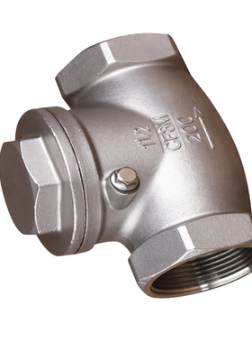 30416不锈钢止回阀 H14W旋启式内螺纹牙丝扣口卧式DN152025324050