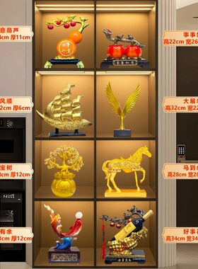 乔迁新居客厅摆饰k玄关酒柜装饰品摆件现代轻奢电视柜摆件家居摆