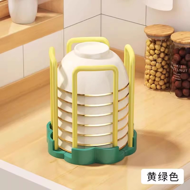 厨房沥水碗架置物架n家用水池放碗架单层旋转伸缩多功能饭碗收纳