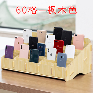 放手机收纳盒盒i子收纳桌面多格收手机壳收纳架存放盒剧本杀线索