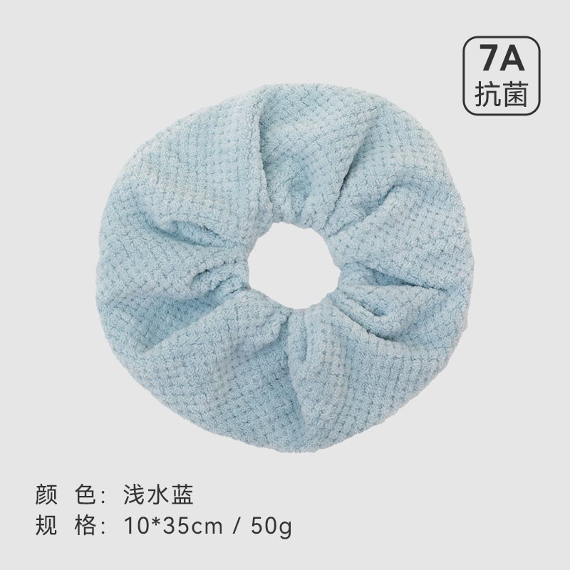 三利超大号干发毛巾发圈护发x不伤发毛绒大肠发圈超强吸水性头绳