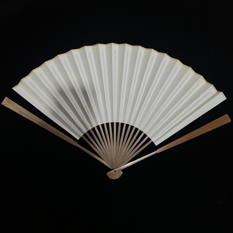 9.5寸仿古色老l玉竹苏工文玩折扇空白书法玉竹扇骨苏工折扇