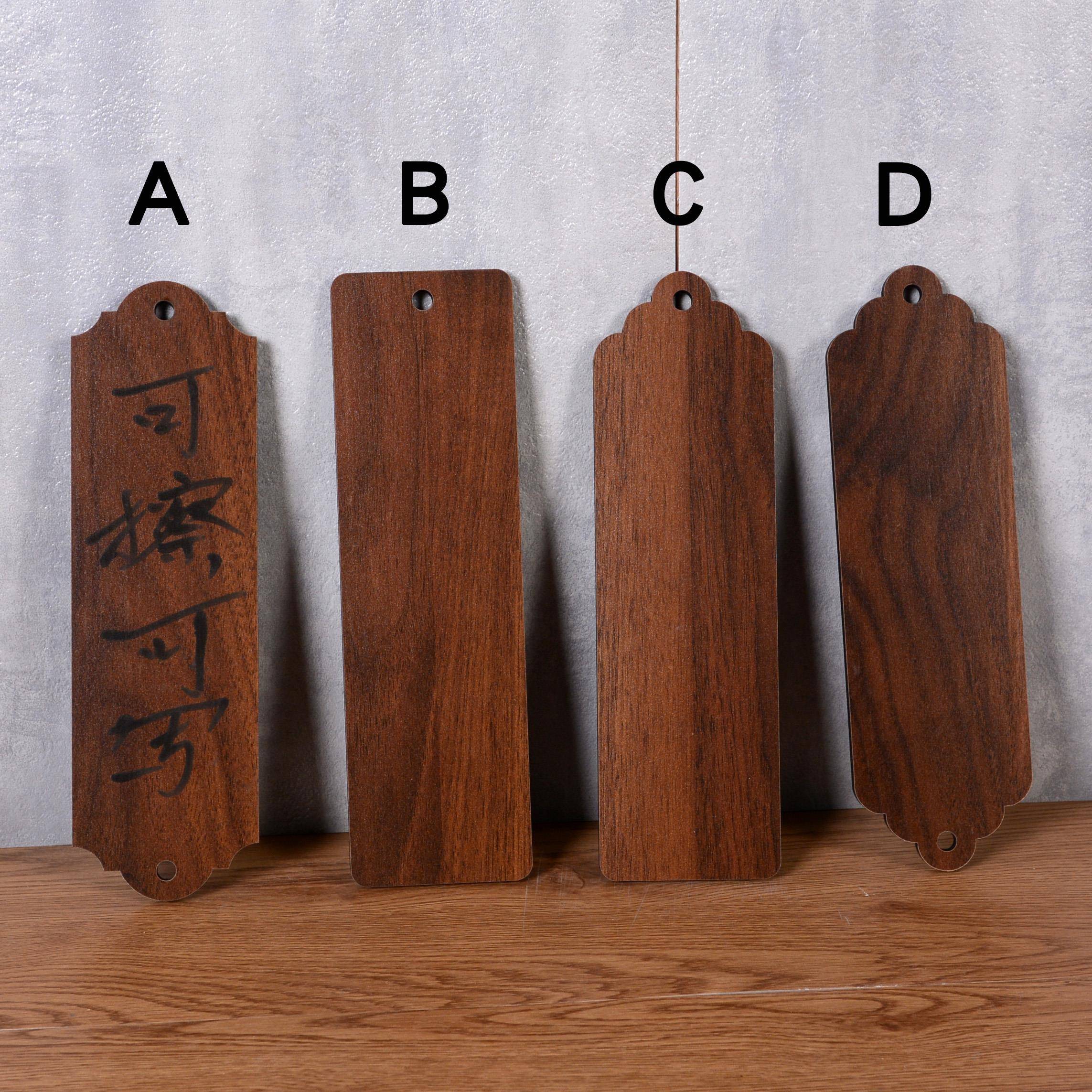 定制木质菜牌可擦可写价格牌手写空白木牌挂牌刻字牌菜单展示牌