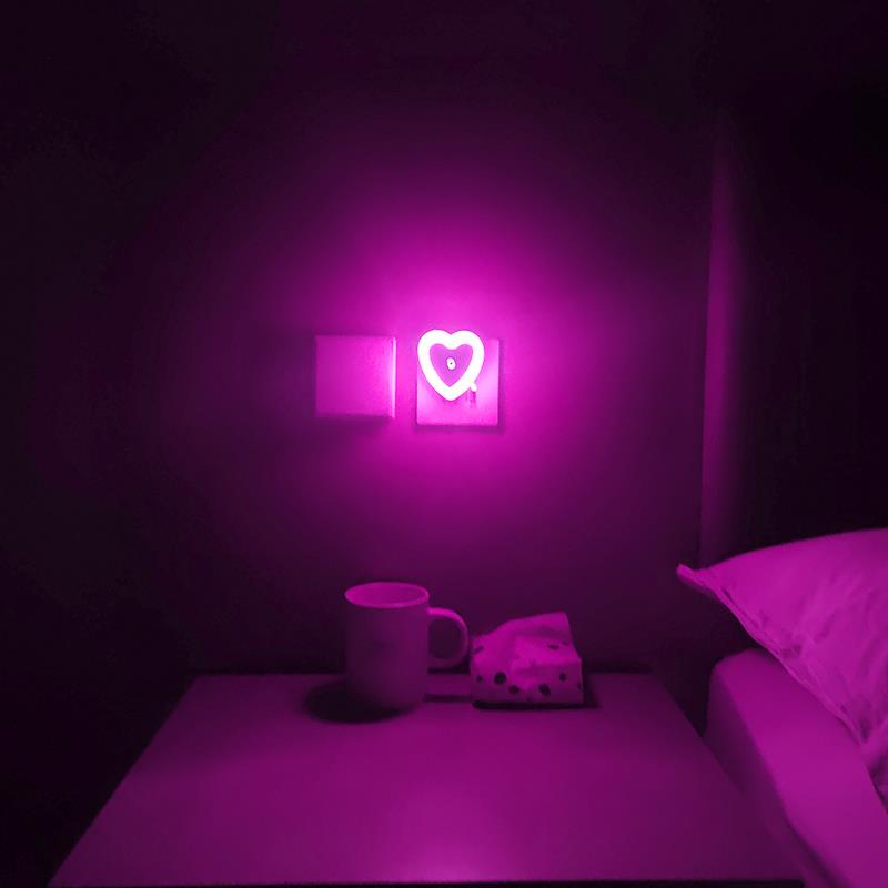 朦胧感夜间床头睡眠小夜灯夫妻行房气氛灯智能光控卧室情调气氛灯