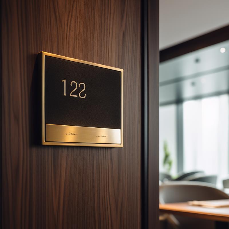 门牌定制酒店房间号码标牌别墅门牌号会所饭店民宿包间门牌号定制