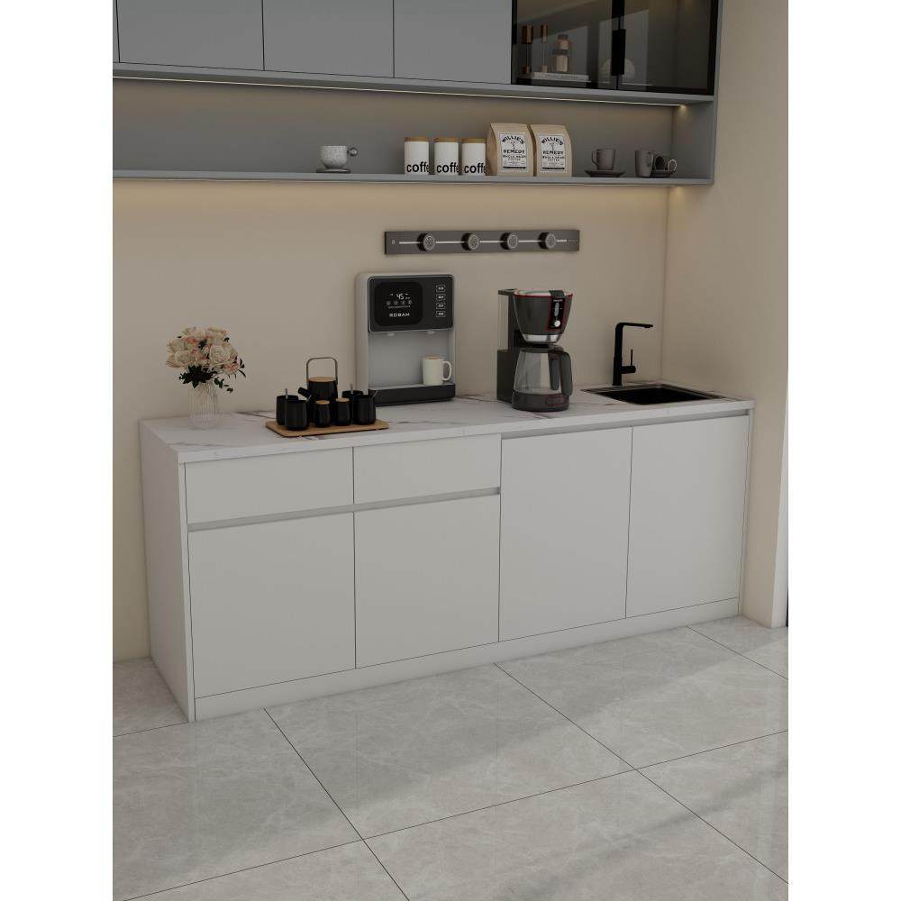 公司水吧一体柜靠墙茶水间柜咖啡柜大理石吧台带水槽办公室洗手池,住宅家具,餐边柜,淘宝优惠券,粉丝福利购,淘宝优惠卷