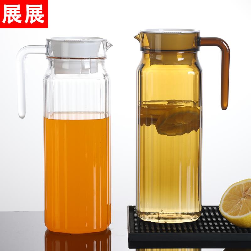商用PC压克力冷水壶塑料果汁壶水壶耐高温茶壶饭厅饭店大容量冷水