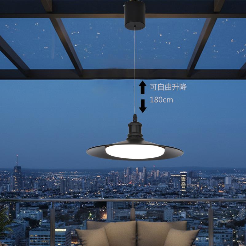 阳光房户外吊灯阳台灯庭院灯室外防水灯玻璃房照明灯凉亭升降吊灯